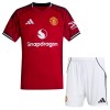 Manchester United Hjemme 2025-26 - Barn Draktsett